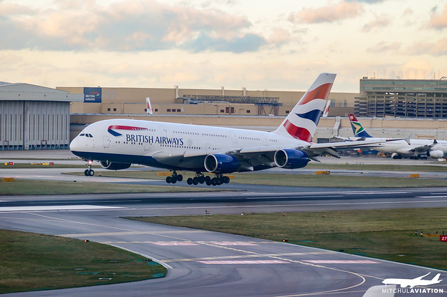 British Airways Airbus A380-800 aircraft