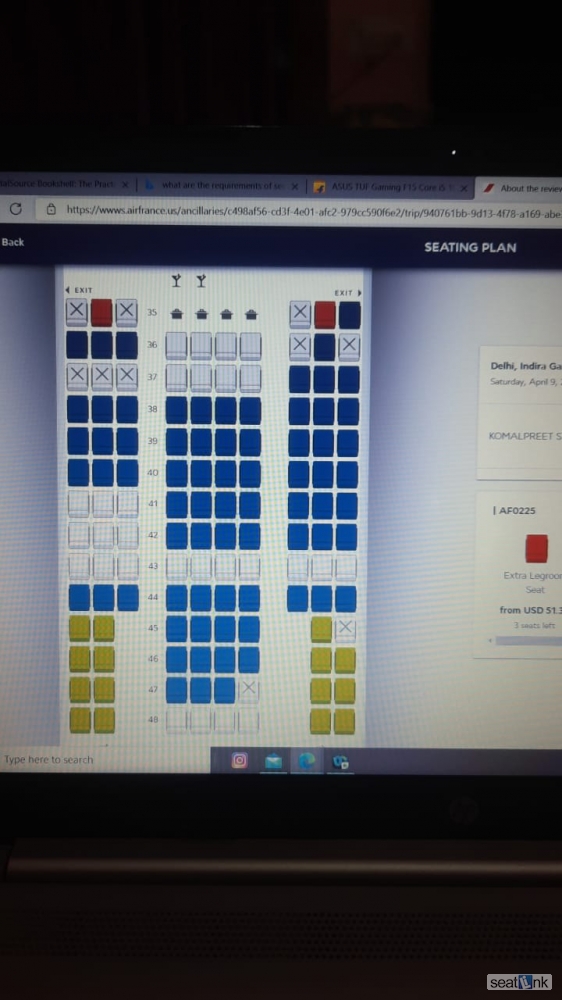 Seat 29L