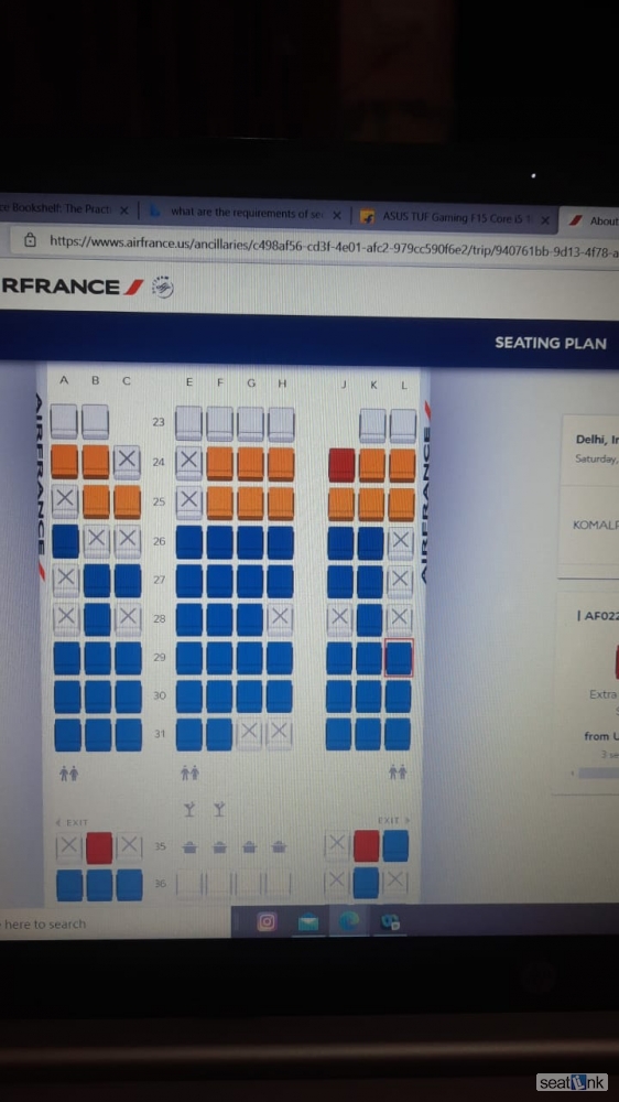 Seat 29L