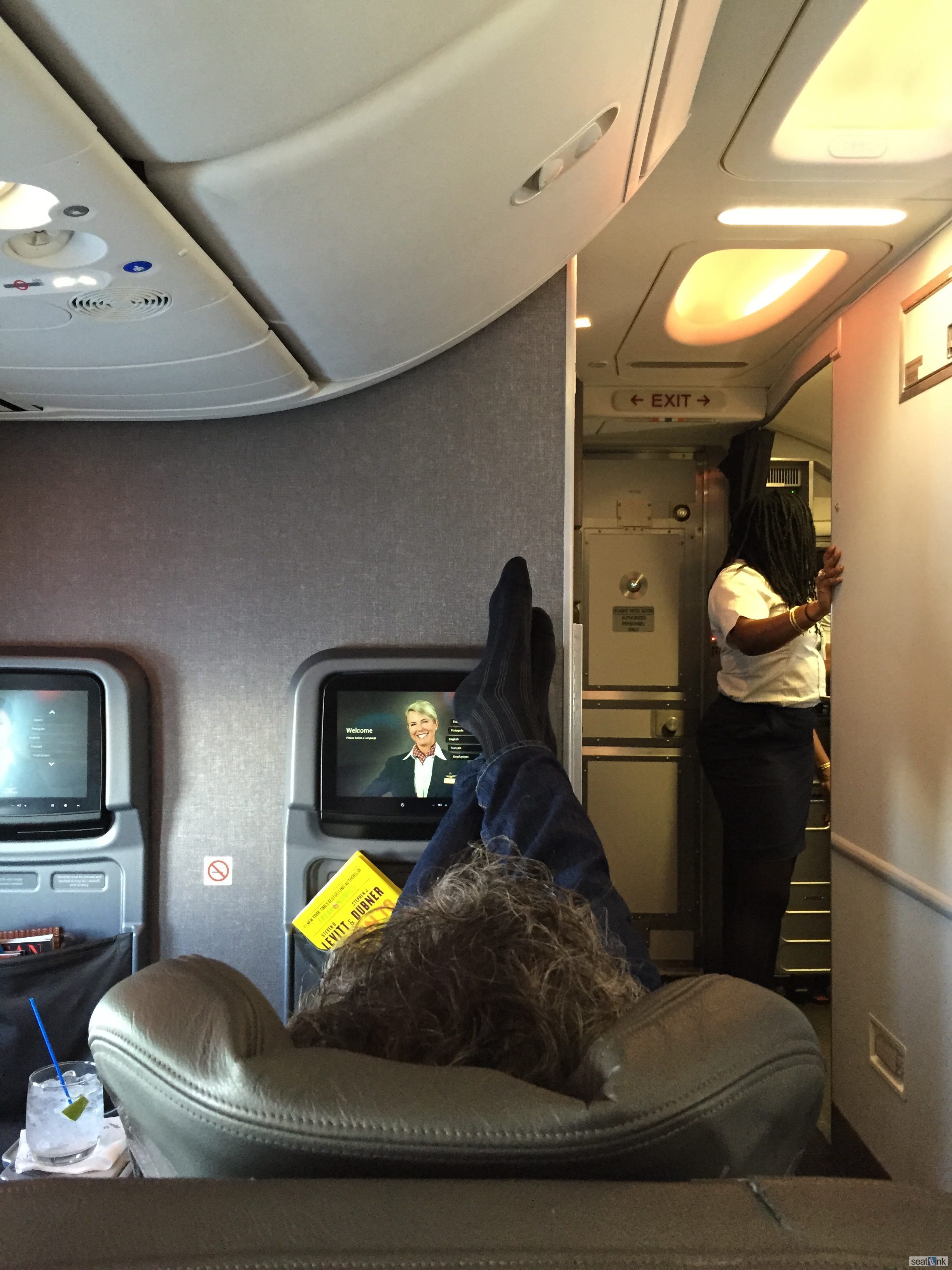 Traveler photo, seat 1B