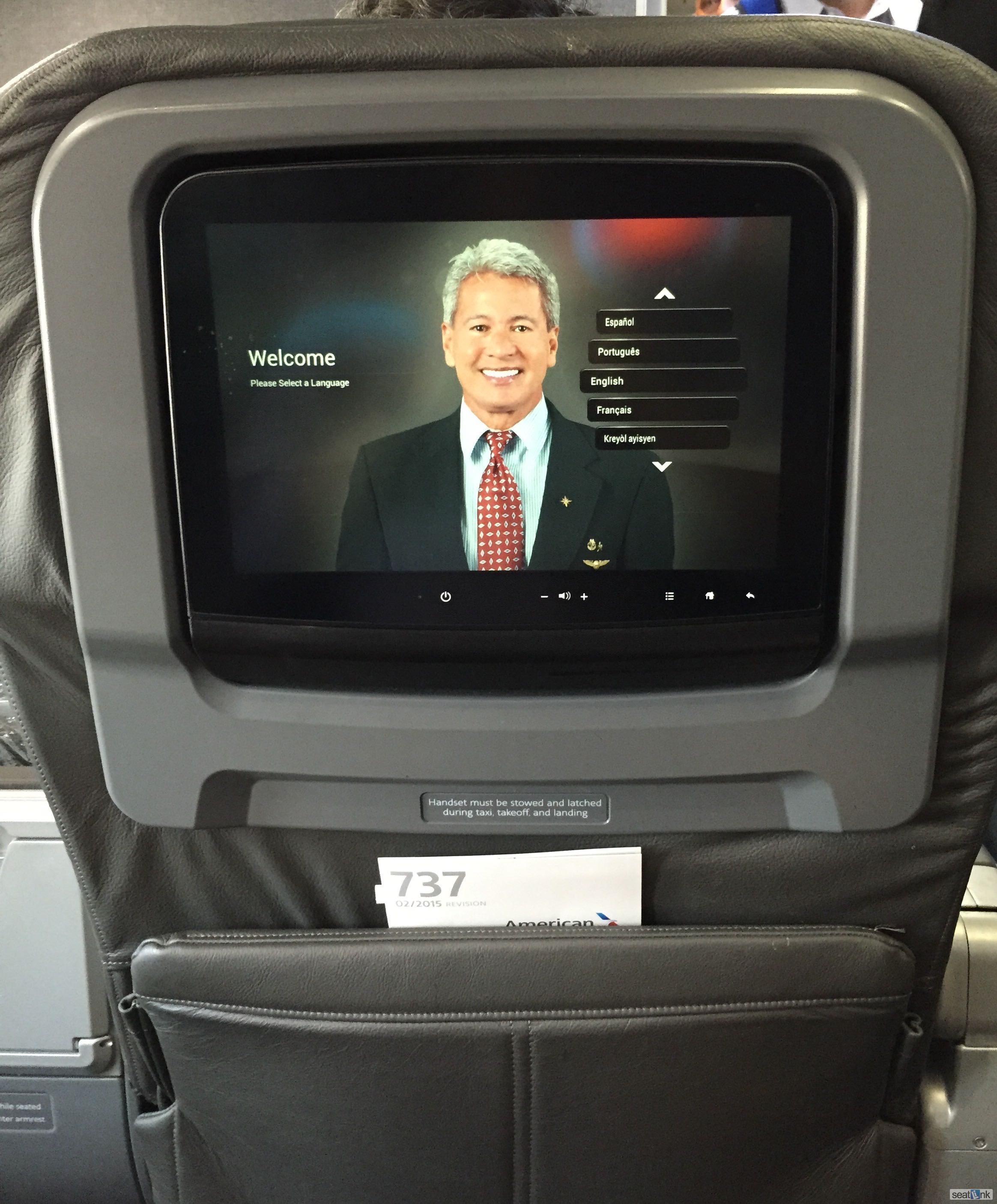 Traveler photo, seat 2B