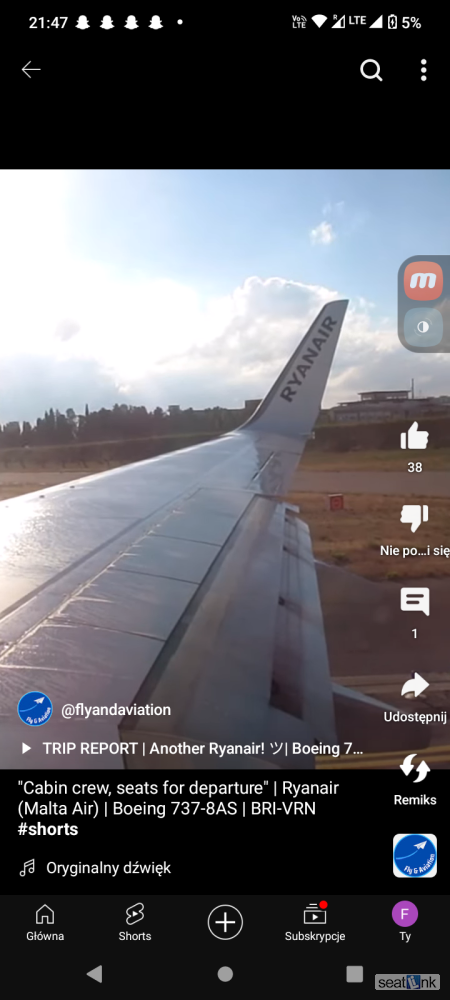 Seat 20F