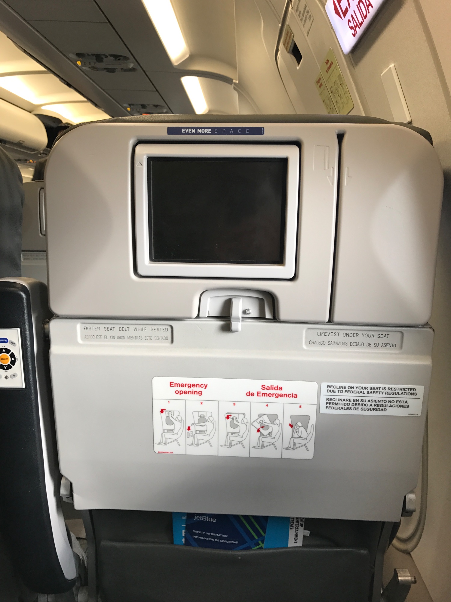 JetBlue Airways seat 11F