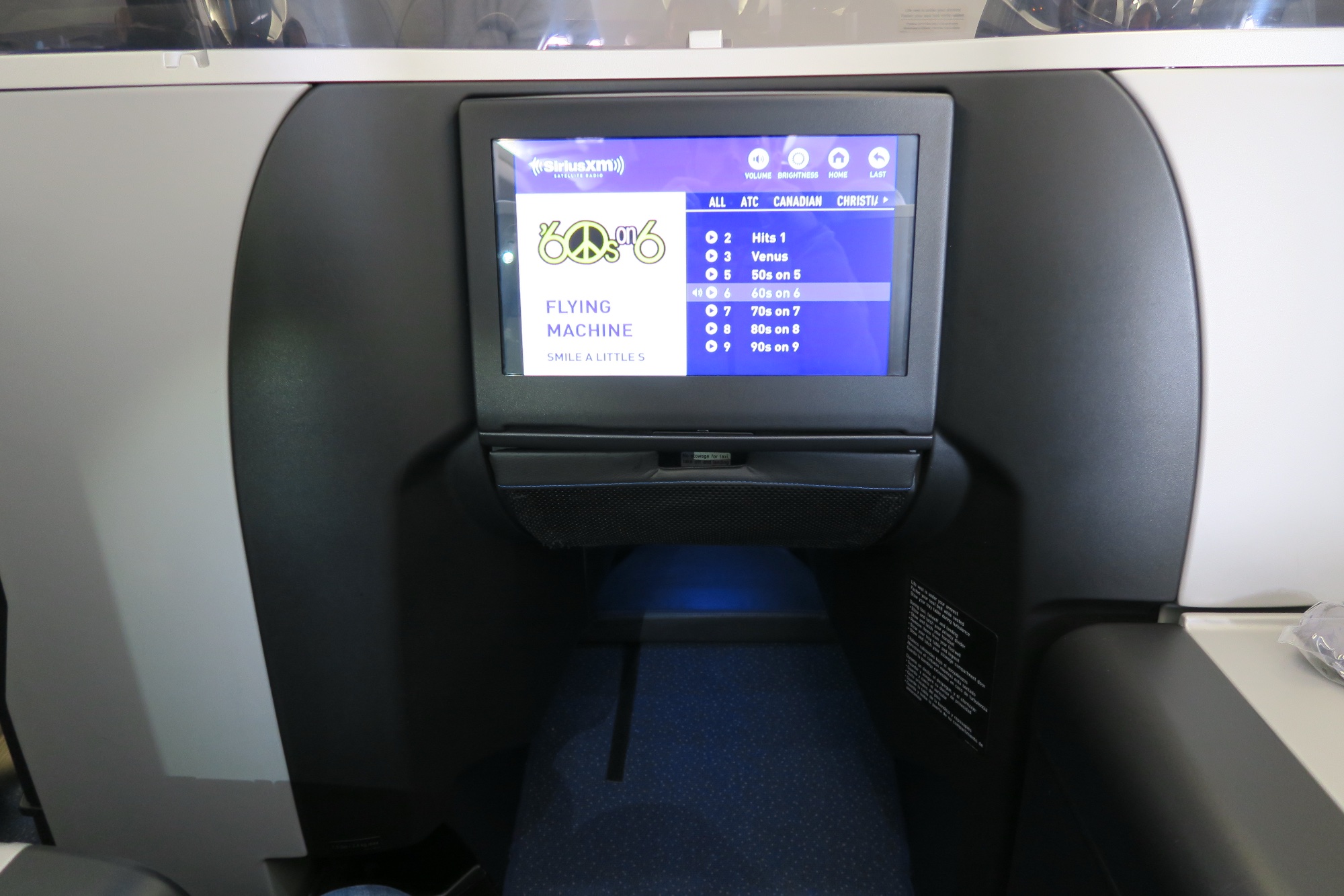 Traveler photo, seat 2F